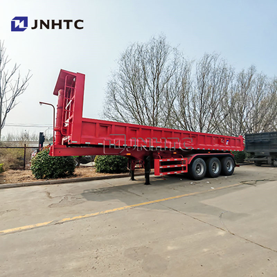 China Marke 3 Achse Hydraulik Getreidesportwagen Anhänger Dumping Hinterteil Dump Tipper Halbfahrzeuge Anhänger für Lkw