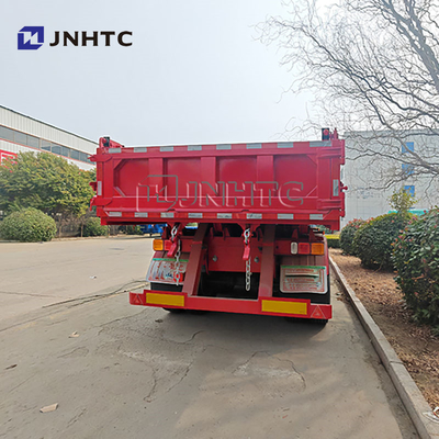 China Marke 3 Achse Hydraulik Getreidesportwagen Anhänger Dumping Hinterteil Dump Tipper Halbfahrzeuge Anhänger für Lkw