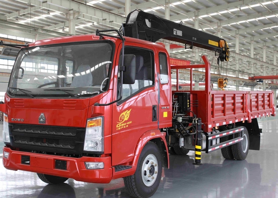 360 aller Rotations-LKW angebrachte Knöchel-Boom streckt 10 rote Farbe der Tonnen-SQ10ZK3Q