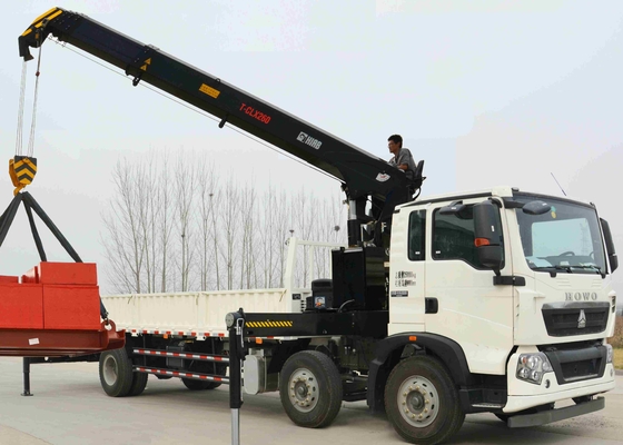 360 aller Rotations-LKW angebrachte Knöchel-Boom streckt 10 rote Farbe der Tonnen-SQ10ZK3Q