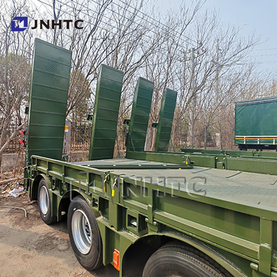 4 Achsen Schwerlast-Hydraulik-Gusshals-Lowboy-Lowbett-Semi-Anhänger-Lkw-Lkw-Anhänger