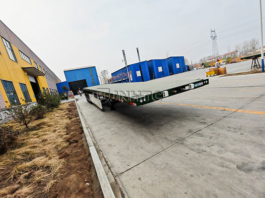 3 Achsen 40 Tonnen Flachbett-Halbanhänger 20 Fuß 40 Fuß Container