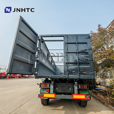 Dump Semi-Anhänger 40 Tonnen 50 Tonnen Lastwagen 3 Achsen Hydraulischer Bergbau Anhänger für Kunden Optional