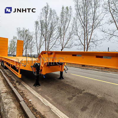 Schwerlastfahrzeug 60 80 Tonnen Tiefbett Lkw Semi-Anhänger mit Blattspring-Aufhängungssystem und Wasserfunktion