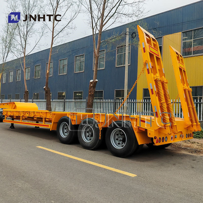 Schwerlastfahrzeug 60 80 Tonnen Tiefbett Lkw Semi-Anhänger mit Blattspring-Aufhängungssystem und Wasserfunktion