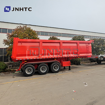Hydraulischer Abwurf-Tipper-Anhänger 3 Achsen-Semi-Anhänger für den Transport von Bauabfällen / Sand