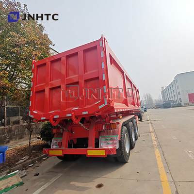 Hydraulischer Abwurf-Tipper-Anhänger 3 Achsen-Semi-Anhänger für den Transport von Bauabfällen / Sand