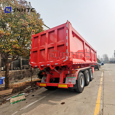 Hydraulischer Abwurf-Tipper-Anhänger 3 Achsen-Semi-Anhänger für den Transport von Bauabfällen / Sand