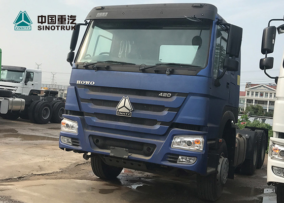 6 x 4 10 Hochleistungstraktor-Kopf des Rad-Primärantrieb-LKW-Euro2 420hp