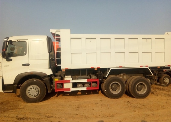Weiße Hochleistungsräder A7 Sinotruk Howo Kipplaster-zehn 6 x 4 18M3 40 T