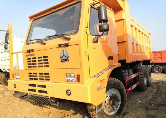 371HP weg vom Landstraßen-LKW, gelbe Farbhochleistungskippwagen 70 Tonnen Lasts-