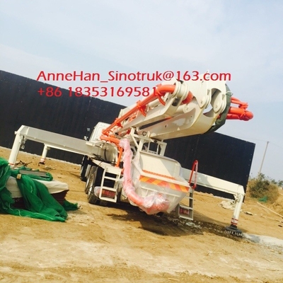 ISO Ccc 37m Mischer-LKW-Energieeinsparung des Betonpumpe-Anhänger-HOWO