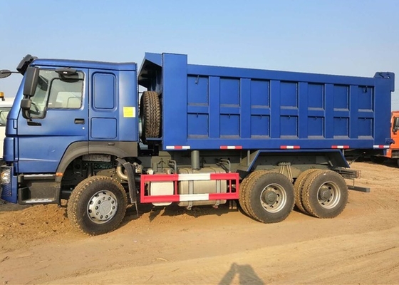 Pferdestärken-schwerer Kipplaster Sinotruk 6x4 371 25 Tonnen blaue Farblange Lebens-