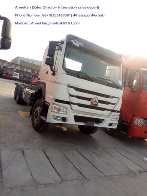 10 der Reifen-SINOTRUK HOWO Kabine Fracht-LKW-Fahrgestelle Euro-2 LHD 6X4 336HP HW76
