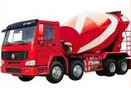 16cbm 8x4 Sinotruk HOWO Tonne CCC der Mischer-LKW-rote weiße Farbe20-60 geführt