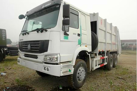 6x4 Emissionsgrenzwert-Abfall-Verdichtungsgerät-LKW des Euro-II, kompakter Müllwagen 12m3