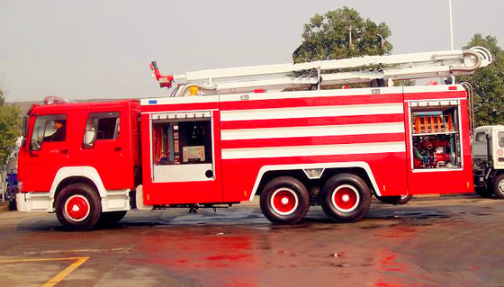 Rote und weiße Feuer-Rettungsfahrzeuge des Feuerwehrmann-Rettungs-Löschfahrzeug-SINOTRUK HOWO 6x4 12m3