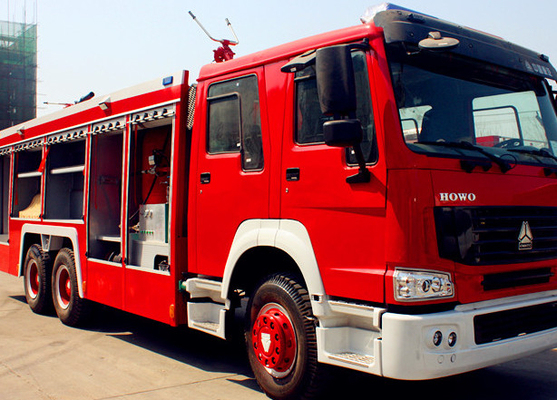 Rote und weiße Feuer-Rettungsfahrzeuge des Feuerwehrmann-Rettungs-Löschfahrzeug-SINOTRUK HOWO 6x4 12m3