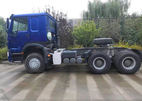 Blauer Traktor-Kopf-LKW-halb LKW-Urheber Farbe-371 HPs HOWO für Tansport
