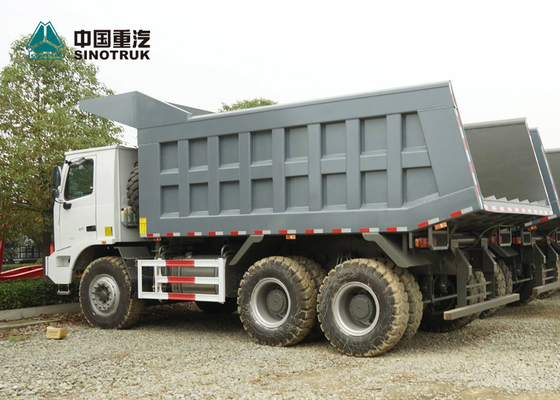 Weiße Nutzlasten-spezieller Entwurf des Bergbau-6x4 König-Heavy-duty Kipplaster-70T