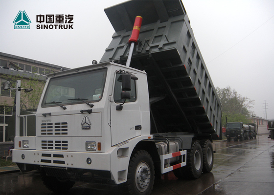 Weiße Nutzlasten-spezieller Entwurf des Bergbau-6x4 König-Heavy-duty Kipplaster-70T