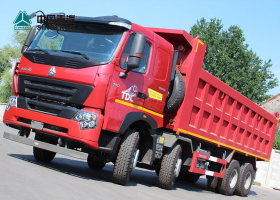 Harte Beanspruchung 30cbm Sinotruk Howo A7 des Euro-2 Kipplaster-8x4 50 Tonnen Nutzlasten-