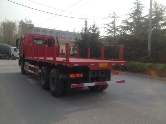 Fracht-Containerfahrzeug 30T Flachbett-6x4 10wheels 371hp Sinotruk Howo7 mit 1 Reservereifen