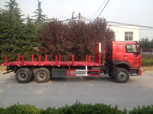 Fracht-Containerfahrzeug 30T Flachbett-6x4 10wheels 371hp Sinotruk Howo7 mit 1 Reservereifen