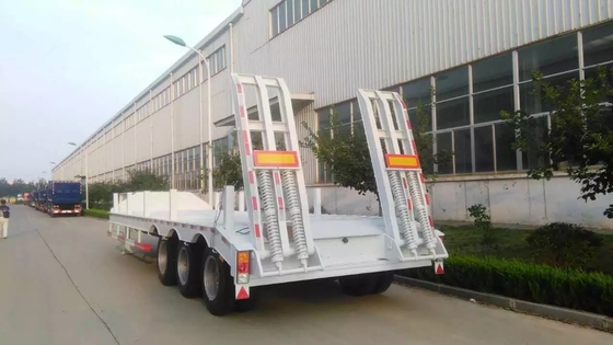13000M 3 Anhänger 50-60T 12 harter Beanspruchung Alxes Lowbed halb ermüdet mit 2 Beinen