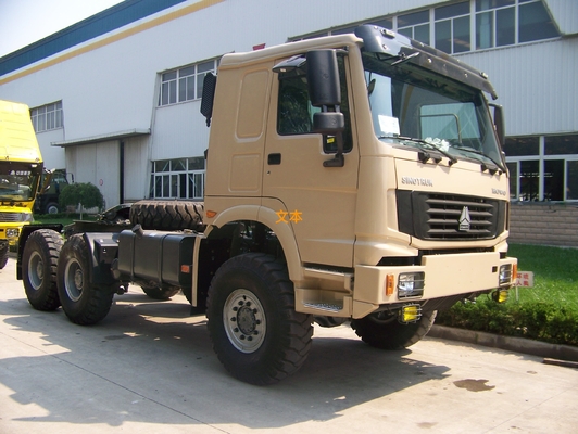 6x6 Sinotruk Howo7 Emission Stander 371hp des Traktor-LKW-Euro2 für die Kapazität des Schleppseil-50T