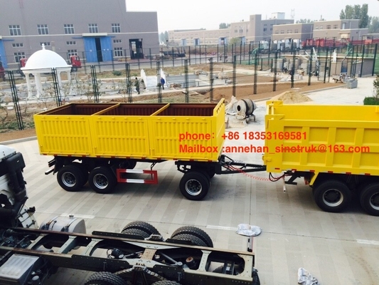 Dumpanhänger Tragfähigkeit 12wheels 3axles 50-60T mit den Beinen 2Jost
