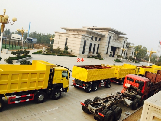 Dumpanhänger Tragfähigkeit 12wheels 3axles 50-60T mit den Beinen 2Jost