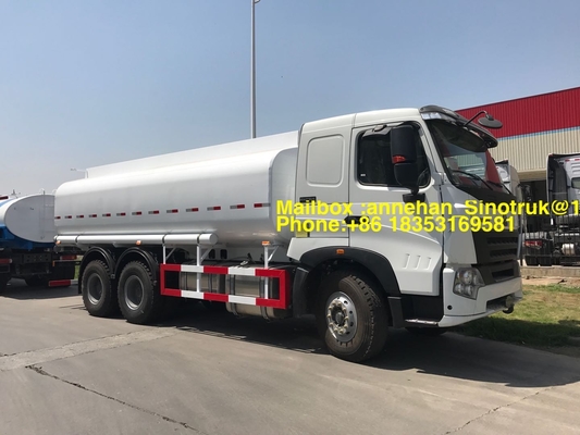 Sinotruk weißer Howo A7 Öl-Tankwagen Lhd Zz1257n4347n1 des Brennstoff-Tankwagen-6x4
