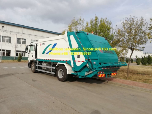 Müllwagen 290hp 336hp 4x2 12m3 Sinotruk Howo7 verließ Hand-Antrieb Euro2