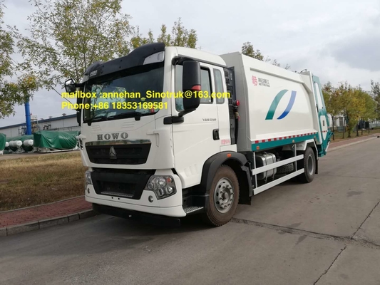 Müllwagen 290hp 336hp 4x2 12m3 Sinotruk Howo7 verließ Hand-Antrieb Euro2
