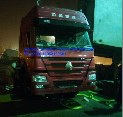 Howo-Sattelzug-LKW LHD 10 dreht hohes Dach-Fahrerhaus 102 Kilometer/H HW 79