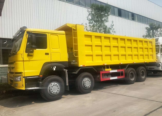 Hochleistungskipplaster HOWO 8x4, Kippwagen-Gelb-Farbe LHD Sinotruk