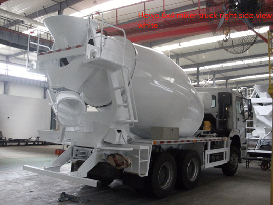 Weißer Mischer-LKW Howo 6x4 Howo, Mischer-Wasser-Behälter
