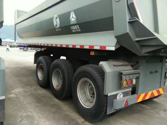Dump-Anhänger Sinotruk Howo 40-60t halb mit Seitenschutz-und elektrische Öffnungs-oberer Abdeckung