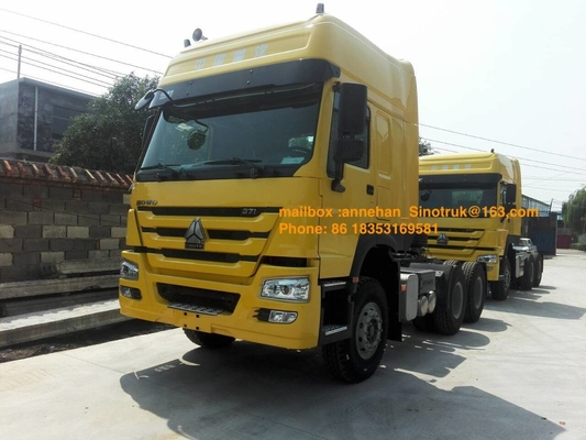 Kabine Hw79 Sinotruk Howo7 rechter Antrieb des Traktor-LKW-3 der Lagerschwellen-6x4 371hp