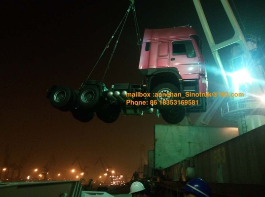 Kabine Hw79 Sinotruk Howo7 rechter Antrieb des Traktor-LKW-3 der Lagerschwellen-6x4 371hp