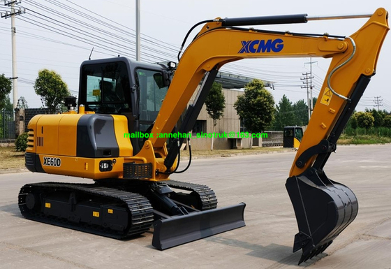 XCMG XE60D 6 Tonnen Minikettenbagger-Maschinen-mit Hydrauliksystem
