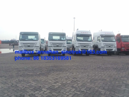 Sinotruk 6x4 10 dreht Kabine des Traktor-LKW-371hp HW79 mit 2 Lagerschwellen und Klimaanlage