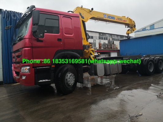 Brachte gerader Arm-LKW Sinotruk Xcmg 10T Kran mit 7000MM Fracht-Kasten Euro2 LHD an