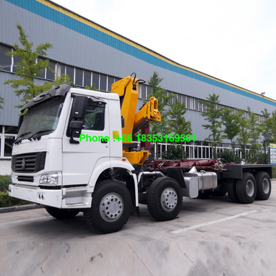 Fracht-Kasten Sinotruk Howo7 10T 6500mm angebrachter Kran LKW