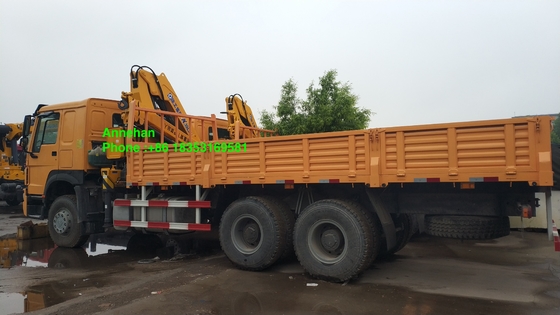 Fracht-Kasten Sinotruk Howo7 10T 6500mm angebrachter Kran LKW