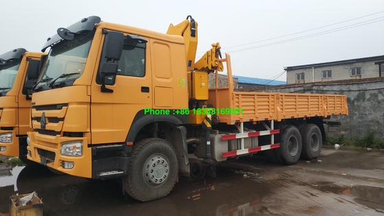 Fracht-Kasten Sinotruk Howo7 10T 6500mm angebrachter Kran LKW