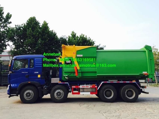 Abfall-Verdichtungsgerät-LKW Haken-Arm Sinotruk Howo7 6x4 Euro2