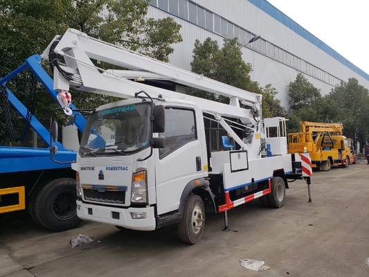 Howo 4x2, das 5 Tonnen Luftarbeit-LKW Sinotruk HLW5050GJKE Luft-LKW-fährt