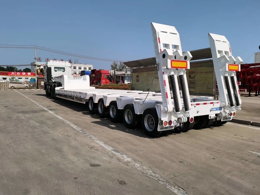 Q235 Bett-der harten Beanspruchung des Stahl-100T niedrige Anhänger halb in der mechanischen Suspendierung
